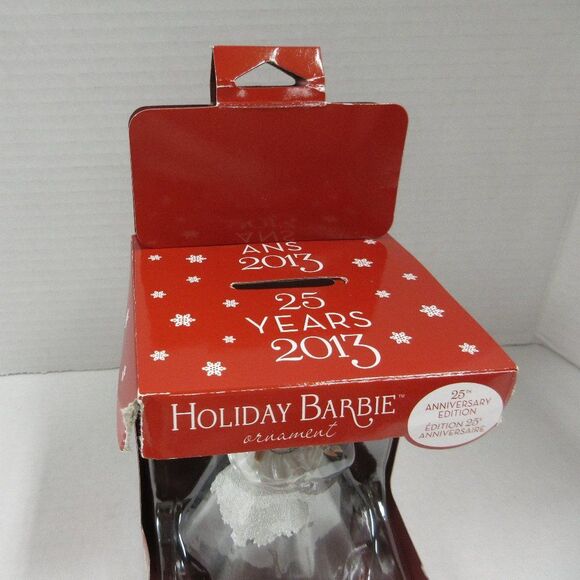 AMERICAN GREETINGS Holiday Barbie Christmas Ornament 25 Anniversary Edition 2013 - Picture 9 of 16